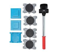 CFTGIW 8 Pezzi di Spostamento per Mobili, Facile Spostamento, Rotazione a 360 Gradi, Ruote, Kit di Guide per Mobili, per Carichi Pesanti, da a Pesanti, Durevole, Principio della Leva per