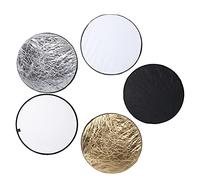 CFTGIW 80 Cm 5 in Manuale Light Light Round Disc Reflector Fotografia Diffusore Kits Hand Hand Handleble Round Disc Reflector5 in Reflector5 nella Fotografia di Riflettore della Luce