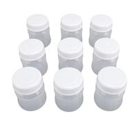 CFTGIW 9 Bottiglie da 90 Ml per la Raccolta del Latte Materno, a Collo Largo, Riutilizzabili, con Coperchio a Tenuta Stagna, per Bottiglie di Latte Materno Progettate con Diametro di