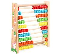 CFTGIW Abaco in Legno Giocattolo Matematica Giocattolo in Legno Numeri Gioco Educativo Giocattoli Perfetti per Bambini Giocattoli di Pensiero Logico Aiuto Didattico per l'illuminazione Sano