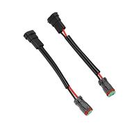 CFTGIW Adattatore per Cablaggio di Conversione DT Femmina a H11 Maschio Impermeabile per Lampada Lavoro a LED Barra Luminosa e Lampada Lavoro Adattatore Ideale per H11 H8 con Cablaggio per a LED