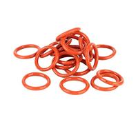 CFTGIW Anelli in Silicone per Ammortizzatori per Tubi da 20 Pezzi per Un'efficace Riduzione delle Vibrazioni Nei Tubi 12AX7 12AU7 12AT7, Arancione Resistente Al Calore
