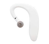 CFTGIW Auricolare Auricolare a Basso Contenuto di Latenza a Basso Contenuto di Latenza con Cavo di Ricarica USB per Guidare Office White Auricolari Singolo Ero (WHITE)