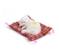 CFTGIW Bambino Che Dorme Simulazione GattoPeluche Giocattolo Sonoro Bambola di Pezza Decorazione per la Casa Gatto Artificiale Così com'è e di Alta qualità Realizzato in Buona qualità Robusta (#4)