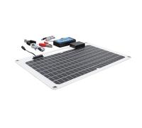 CFTGIW Batteria da Pannello Solare da 100 W al Silicio Monocristallino 12 V 24 V con Controller da 100 A e Porte USB Ricarica Efficiente