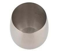 CFTGIW Bicchiere Senza Stelo in Acciaio Inossidabile SUS304 Infrangibile Bicchiere Senza Stelo in Acciaio Inossidabile SUS304 - Tazza Infrangibile in Metallo - Temperatura 550 ML Steli in Vetro in