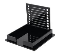 CFTGIW Blocco Note in ABS con Supporto per Appunti e Stencil per Blocco Note da 3x3 pollici. Appunti Che Consentono di Inserire Linee di Stencil su un Supporto per con Dispenser per Blocchi Adesivi