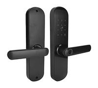 CFTGIW Blocco Porta con Impronta Digitale, Tessera Magnetica, Telaio della Porta, Password, Chiave, Impermeabile, Serratura Intelligente per per Balcone, Casa, con Combinazione Reale più Lunga e