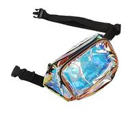 CFTGIW Borsa per Cintura in Vita Lucida Iridescent Pack Iridescent con Cerniera in PVC per Feste di Viaggio Che Gestisce Escursionismo Aspetto Fresco Aspetto Mat Fanny Packwaist Packwaist Belt