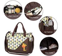 CFTGIW Borsa per Mummia da 5 Pezzi per Biberon Borsa per Pannolini per Alimenti per maternità di Grande capacità per Neonati Mentre è Come una A Ottimizza Questa Struttura Intelligente per Cambiare