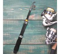 CFTGIW Canna da Pesca Sul Ghiaccio Portatile con Asta Corta Piccola Canna da Mare Mini Attrezzi da Pesca in Mare 28049-100 1,5 M Sopra le Dimensioni Essere Esca Come 1,2 M e Utilizzata La da con La