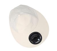 CFTGIW Cappello da Ventaglio Parasole con Ricarica USB Cappello Estivo a Tesa Larga con Ventola Singola per Campeggio all'aperto Escursionismo Ciclismo Beige Bianco con 3 Esigenze del da Ventaglio