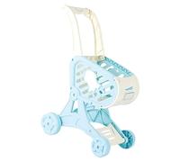 CFTGIW Carrello della Spesa Carrello della Spesa Giocattolo per Bambini Che Giocano Simulazione Gioco di Shopping Sicuro e il di della della Giocattolo del Supermercato della per Bambini (BLUE)