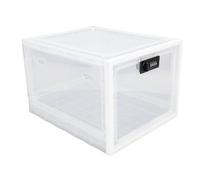 CFTGIW Cassetta di Serratura Frigo in Plastica Multifunzionale Comodo Armadio di Stoccaggio Alimentare a Blocchi per Casa e Telaio Bianco e Quale Cibo Pace in Frigo (#1)