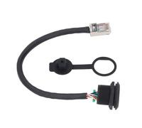 CFTGIW Cavo Connettore Femmina a 8 Pin Filettatura E13 su RJ45 Connettore Maschio Dritto Non Schermato in PVC a 8 Pin Presa per Montaggio su Cavo Femmina Lavoro a con Montaggio Anteriore