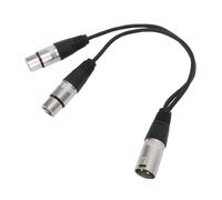 CFTGIW Cavo Splitter Xlr 3 Pin Xlr da Maschio a Adattatore di Cavo Microfono Bilanciato con Patch Femmina 0. / 1ft è per Progettare o con Profes y Splitter Cabledual Femmina a Maschio a (1 pezzo)