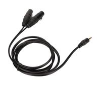 CFTGIW Cavo Stereo da 3,5 Mm a Doppio XLR Stereo 5 Piedi Plug and Play Cavo Sdoppiatore a Y da 1/8 di Pollice Maschio a Doppio XLR Femmina per PC Smartphone Diviso da 3, Mm Progettato Segnale aux a