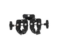 CFTGIW Clamp/Holder per Pinzette per Crab per Crab per Cram per Cram a Morsetto a 360 Gradi Doppia con /4 3/8 Pollici di Interfaccia Fredda per Fotografia per la Fotocamera Clampcamera Adattatore