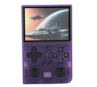 CFTGIW Console per Videogiochi retrò Portatile Schermo da 3,5 Pollici Console per Videogiochi Portatile con Joystick 3D Scheda di Memoria Piccola da 64 GB per Bambini Arancione Pollici Vista (#11)