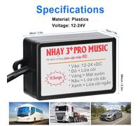 CFTGIW Controller del Suono del Corno di Auto con 8 Effetti e Remoto-modulo Altoparlante a Corno Elettrico 12-24V per la Barca per Camion per Veicoli (10 suoni)