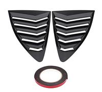CFTGIW Copertura per Feritoia per Finestrino, 1 Paio di Coperture per Feritoia per Finestrino Laterale Adatta per 86 GT86 S dal 2013 al 2018 (Nero) (Nero Lucido)