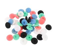 CFTGIW Copertura Spugna Auricolare 50pcs Copertura Bianca Blu Rosso Verde 15 Mm Isolamento Sponge Tip Auricolare per Mp3 Mp4 Tablet più Che gli Aurico