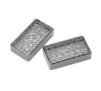 CFTGIW Copri Pickup per Chitarra Finitura a 12 Fori Floreale Copri Pickup in Metallo per Chitarra Materiale Metallico Robusto per Humbucker per Humbucker