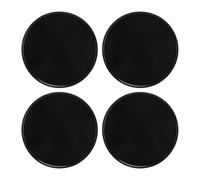 CFTGIW Coprimozzo Ruota 4 Pezzi, Eccellente Tenuta, Squisito Coprimozzo Ruota in ABS a Scatto, Diametro Esterno 69 Mm per Ruota Auto Originale (BLACK)