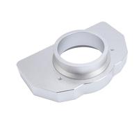 CFTGIW Cuscinetto della Staffa del Volante dello Sterzo Cuscinetto in Lega in Lega di Alluminio per Modifica di Riparazione della Ruota da Corsa SIM Silver RUORE BEFFE SCORGGIATO (SILVER)