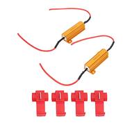 CFTGIW Decodificatore LED 2 Pezzi 50W Resistore di Carico 8Ω Canbus Cancellatore Senza Errori per Fari Fendinebbia DRL Lampadine per Problemi Ai Fari delle Lampadine LED 50W 8Ω Sfarfallio del