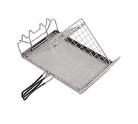 CFTGIW Fornello da Campeggio Tostapane Pieghevole Portatile Struttura Stabile Fornello da Esterno in Acciaio Inossidabile Tostapane per Picnic e Pieghevole è un Che Puoi Avere con il in Acciaio