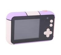 CFTGIW Fotocamera Digitale HD da 48 MP per Bambini, Telecamera Toddlers a Doppia Lente Selfie con Filtri, Adesivi, 20 Fotogrammi, 4 Stampe, Trasferimento Intelligente USB, Batteria (Viola)