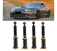 CFTGIW Kit di Abbassamento Sospensione Coilover a Molla Ammortizzatore 4 Pezzi Adatto per Supra Base Hatchback 2D 3.0L 86-92 Regolabile in Altezza Anteriore e Posteriore Regolabile Chiuso a Questo