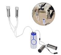 CFTGIW Kit di Mungitura di Mungitura Mucca da Pecora da 2L Capra Portatile Mungitrice Elettrica con 2 Pompe TH 2 Pompe Mungere Kitmilking Milagoat Kitcow Mungizia (#1)