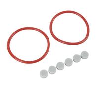 CFTGIW Kit di RIPARAZIONE degli Anelli di Gomma 2 o 6 Kit di Revisione della Sostituzione dei Puck PER l'adattatore NAB Grigio PER Studatore di Ripristino di Guarnizioni Adattati a Nastro NAB (GREY)