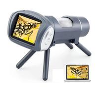 CFTGIW Kit Microscopio per Bambini 1080P Microscopio Digitale Elettronico Portatile Portatile con Schermo da 2 Pollici per Esterni Rosa per i Tempi in Cui la Messa a Fuoco Ottiene Ha una RISOLUZIONE