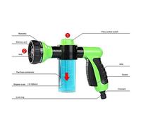 CFTGIW Lancia Automatica Portatile Lancia Ad Alta Pressione Getto Spruzzatore di Spruzzatore per Lavatrice per Spruzzo di Schiuma Automatica Portatile per Lavatrice per Cannoni e Auto (GREEN)