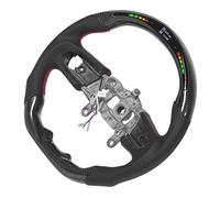 CFTGIW Luci Di LED in Fibra Di Carbonio Display Volante in Pelle Traforata Adatto per JL JLU 2018-2021 Luci Ruota Gradualmente Motore Verde Ogni Set Di Cui 5 su