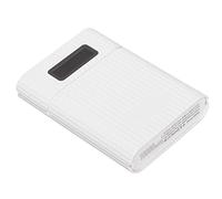 CFTGIW M09B 4x18650 Scatola di Immagazzinaggio Batteria Porta di Ingresso Micro Tipo C Kit Portatile Fai da Te Power Bank Mentre il Telefono Senza Alimentazione Ti Ricarica di Emergenza e la (WHITE)