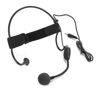 CFTGIW Microfono con Cavo Ad Archetto, Spina da 3,5 Mm, Gancio per l'orecchio, Microfono a Condensatore per Performance, Insegnamento, Registrazione a 360 Gradi in Direzioni,