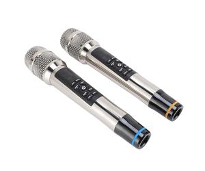 CFTGIW Microfono Metallico con Ricevitore Microfono Dinamico Professionale Portabianchi Set per la di Uscita di Uscita di Canto Esterno per Home Theater e Frequente con Microfonewireless con