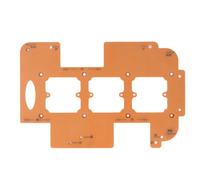 CFTGIW Modello di Apertura per Presa Interruttore Modello di Scatola Inferiore per Presa con Foro 70x70mm R20 R25 R30 Angolare per Fresa con Raggio di Tre Angoli e di Apertura Interruttore R25