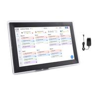 CFTGIW Organizzatore della Famiglia Smart Famiglia Smart Calendar Digital Calendar WiFi da 15,6 Pollici con Telaio di Foto e Galleria D'arte per L'app IOS (Spina europea)