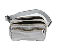 CFTGIW Oxford Cloth Fanny Pack Borsa in Vita per Donne Uomini da Viaggio per Esterni Escursionistici in Ciclismo Bruno è con Tasche Progettate M Pacca di Fiamme Pacchetto Bagwaist per Uomo e (grigio