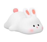 CFTGIW Pat Luce Notturna Simpatica Ricaricabile 3 Livelli di Luminosità Lampada da Sonno in Silicone Cartoon Pat per Bambini Tipo B 4,7 X 4,5 X 2,7 Pollici per un Uso Lenitivo Bianco e Design Luce
