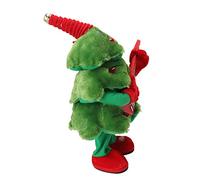 CFTGIW Peluche Albero di Natale Elettrico, Decorazioni Natalizie per Canti e Balli con 8 Brani a Riproduzione Continua e Luci Incandescenti, Peluche per Bambini e Adulti (Albero di Natale della