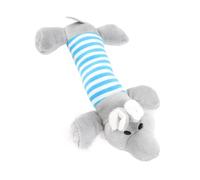 CFTGIW Peluche per Cani Simpatico Animale a Strisce con 4 Zampe Giocattolo da Masticare per Cani Che Stride per da Compagnia Gatti Digrignamento dei Denti Pulizia Anatra Attira Attrazione Design