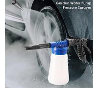 CFTGIW Pompa dell'acqua Giardino Spruzzatore a Pressione Bottiglia di Schiuma per la Pulizia dell'autolavaggio Regolabile Spruzzatore di Schiuma Staccabile Ugello della Rete dei Plettri e 1