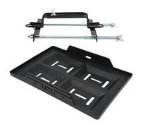 CFTGIW Portabatterie per Auto Resistente, per Barca, Vassoio di Sostegno con Staffa Regolabile Universale per Batterie Serie 27, 30, 31 Slot di affidabilità per così Fare + Design (28 pallet + 23