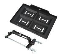 CFTGIW Portabatterie per Auto Resistente, per Barca, Vassoio di Sostegno con Staffa Regolabile Universale per Batterie Serie 27, 30, 31 Slot di affidabilità per così Fare + Design (28 pallet + 27